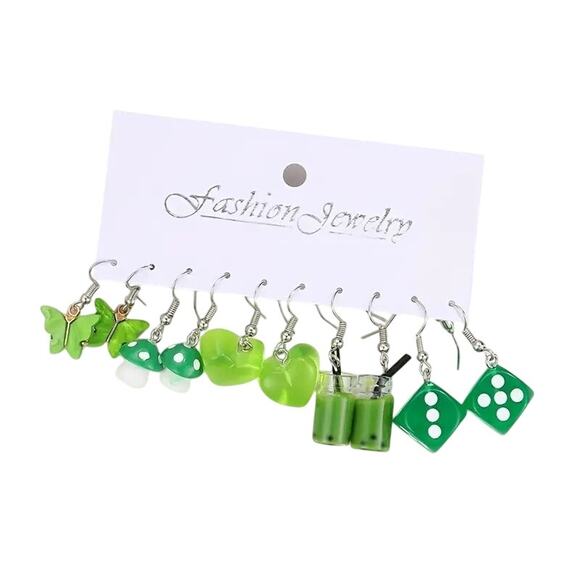 Other Jewelry - 4410 NIP Candy Color Acrylic Earrings Set Dopamine Bohemian Drop
